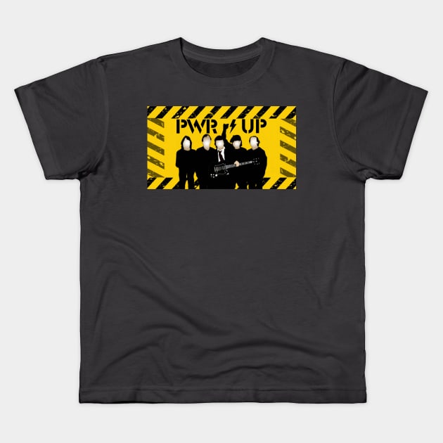 PWR UP ACDC Kids T-Shirt by laurelsart2014